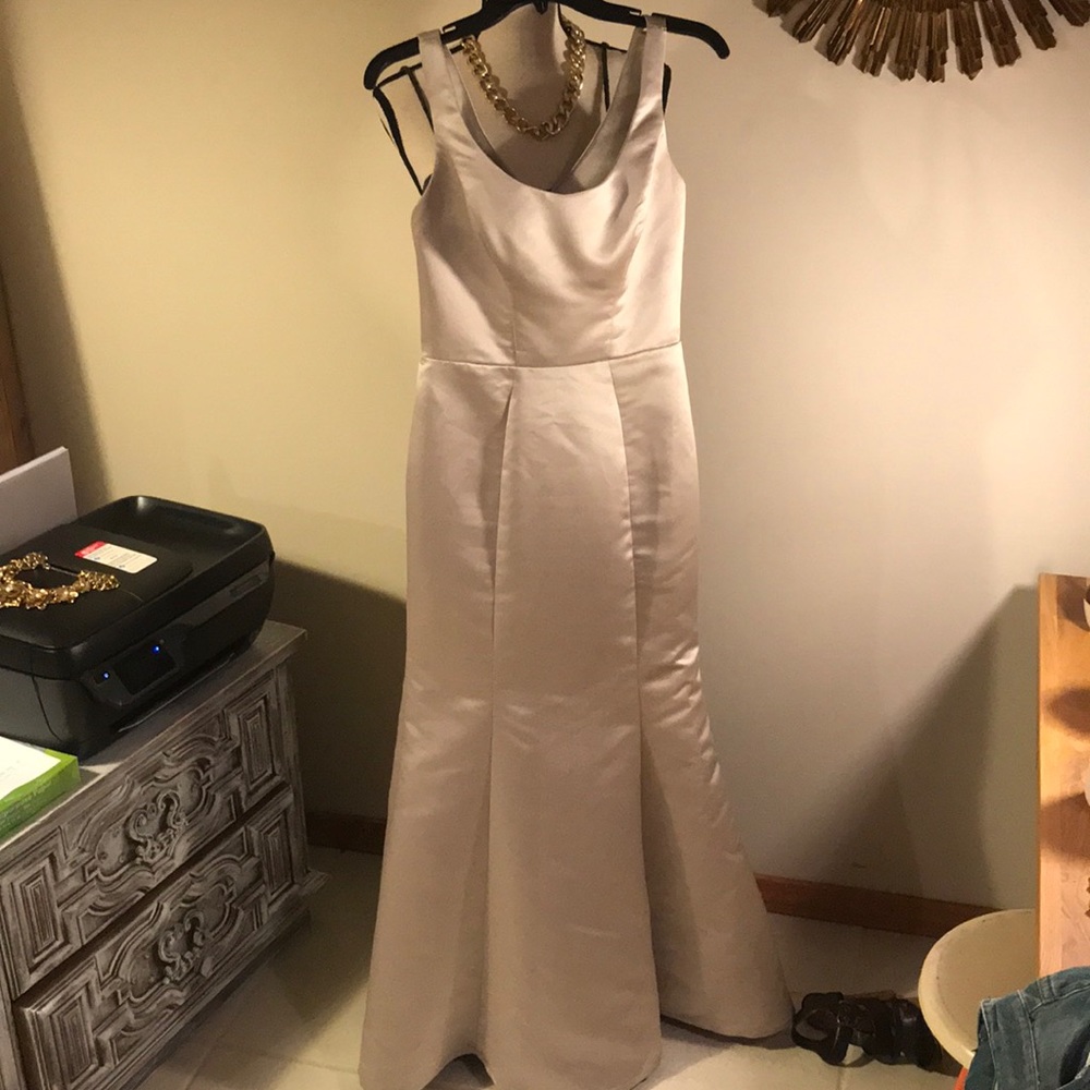 Gown champagne size 4